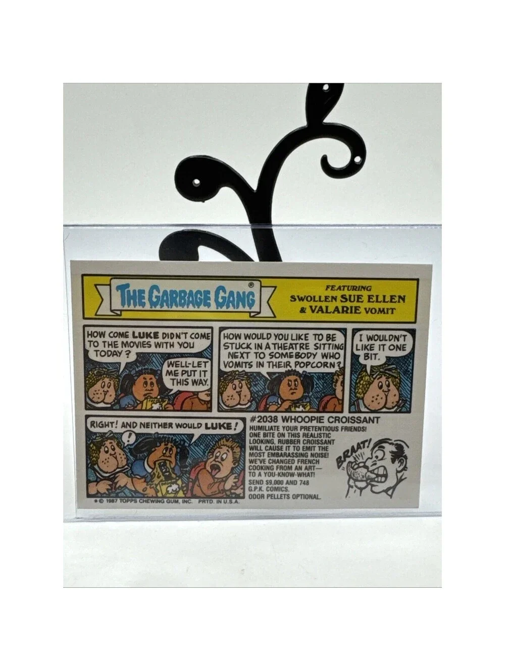 Vintage 1987 Mixed-Up Trixie Garbage Pail Kids - 412a Topps GPK